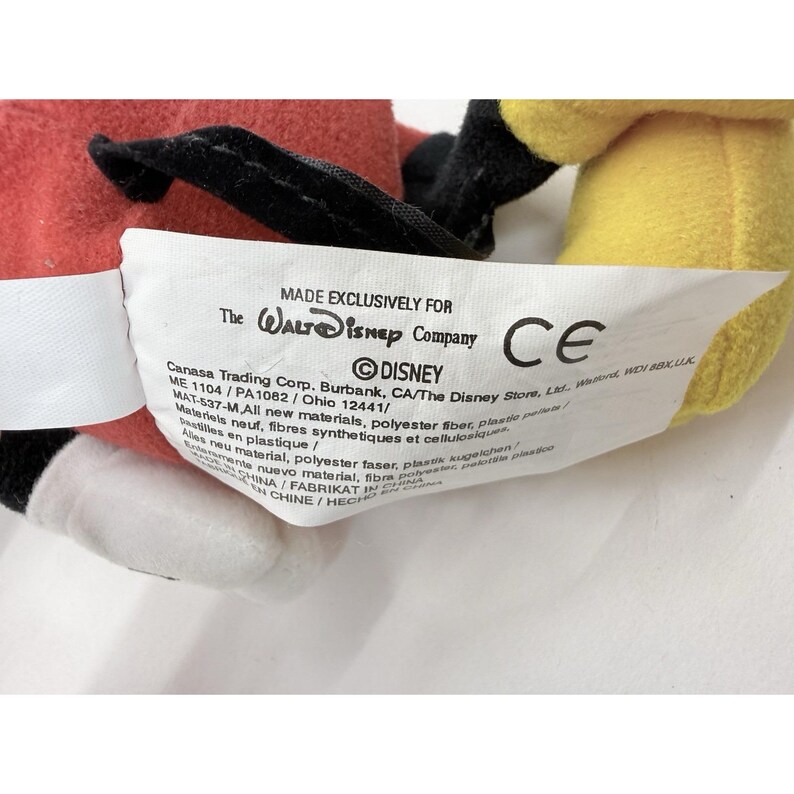 Juego de peluches vintage de Mickey y Minnie Mouse de 20 cm de la tienda Disney de Tokio, años 30 imagen 5