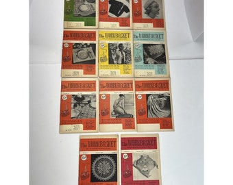 11 Issues 1955 The Workbasket Home Arts Magazines Lot Needlecraft Knitting