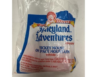 McDonald's Disneyland Mickey Mouse on Space Mountain Happy Meal Toy #4 1994