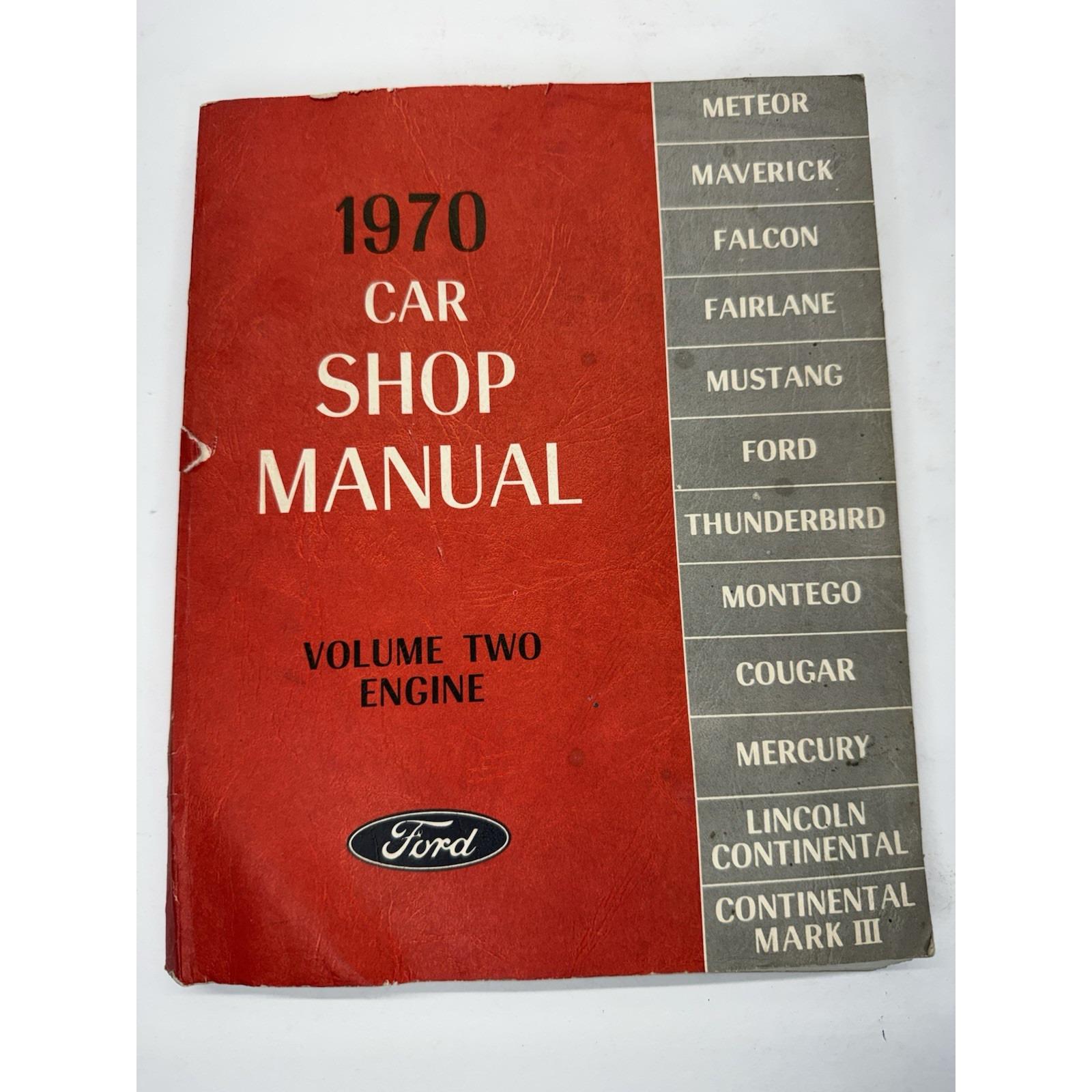 希レトロ　1970 Ford Car Shop Manual 5冊セット 希レトロ 1970 Ford Car Shop Manual 5冊セット 1970 Ford Car Shop