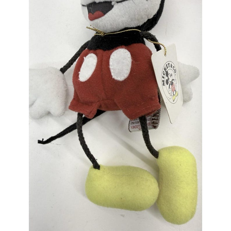Vintage Gund Mickey and Minnie Mouse Plush Animals with String Arms & Legs Bild 10