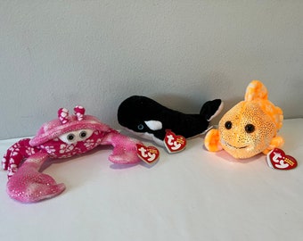 Ty Beanie Babies Choice of Aquatic Water Animals