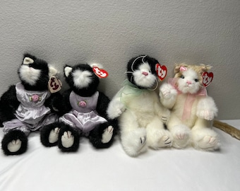 Ty Attic Treasures Choice of Cat Plush, Purrcy, Arlen, Adelaide