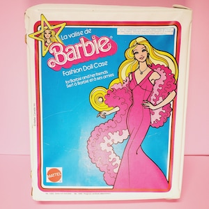 VGT 1980s BARBIE Fashion Doll Case/La Valise De Barbie made in Canada By Mattel Super Fun & Great Addition to Your Barbie Toy Collection!