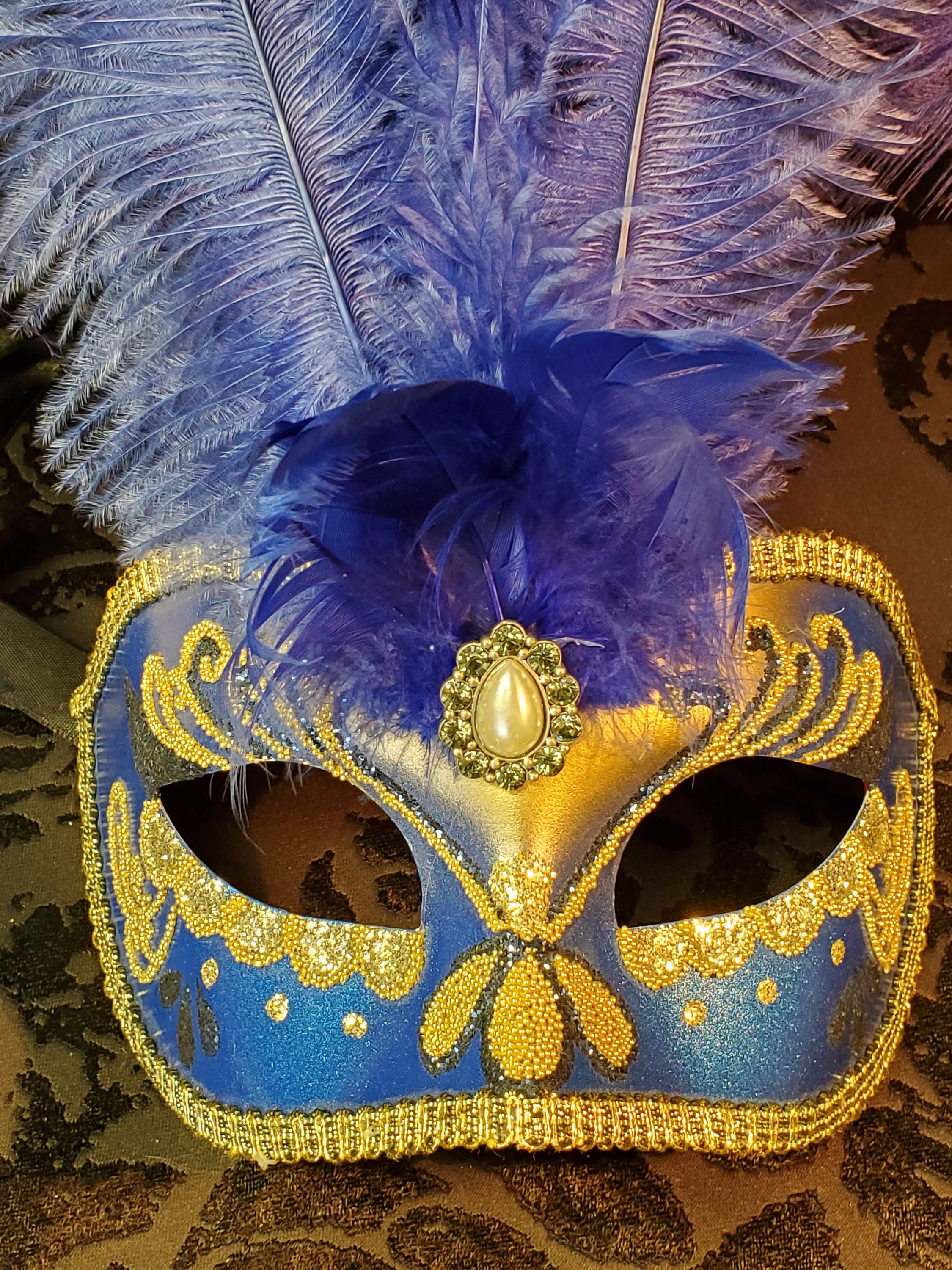 Of Glistening Half Face Venetian Masquerade Manta Eye Mask For