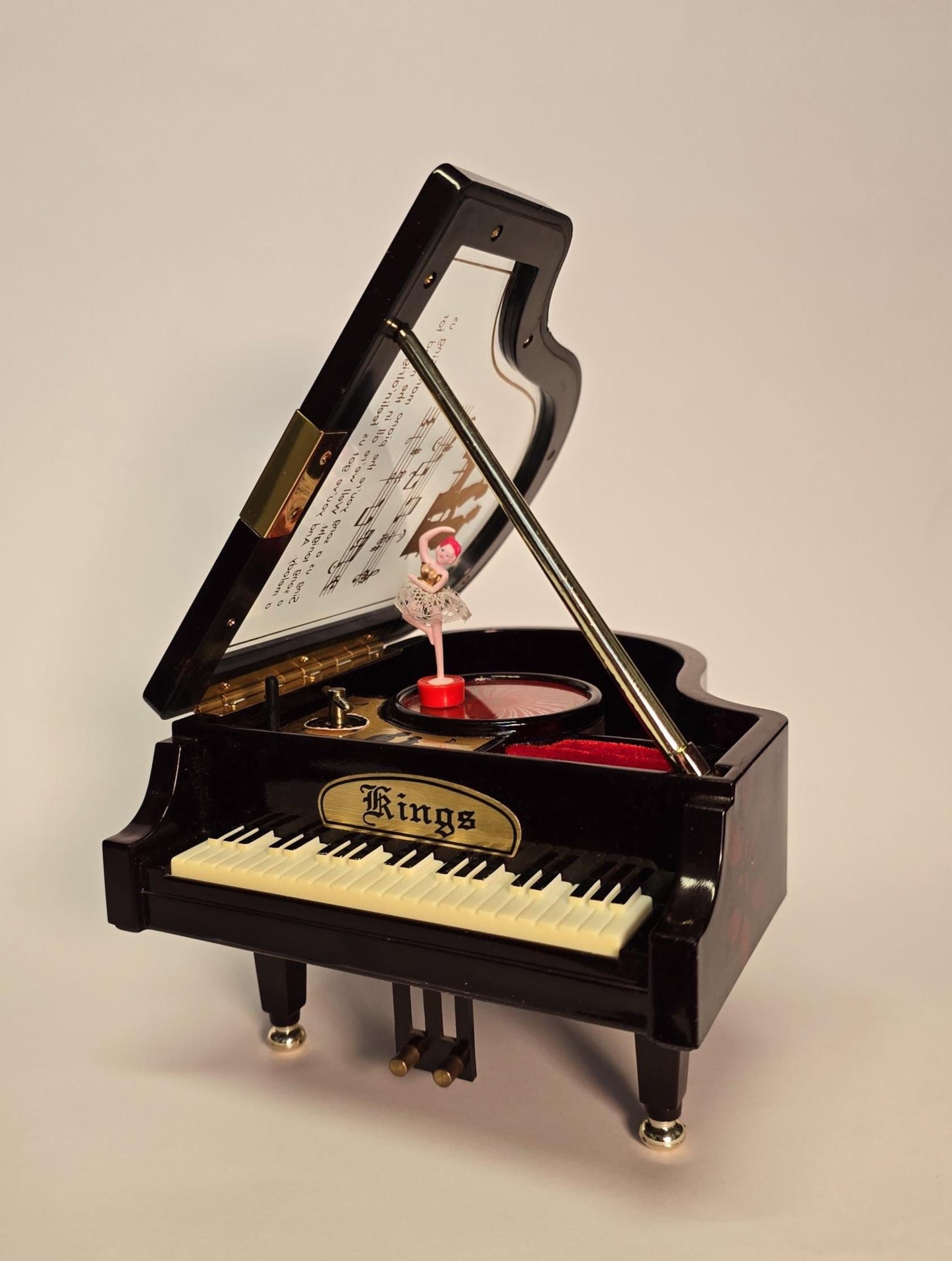 VGT Kings Musical Grand Piano Jewelry Box & Dancing Ballerina