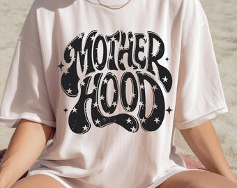 Motherhood Retro PNG, Groovy Mama Shirt Design, Aesthetic Mom Life Graphic,  Trendy Motherhood Digital Download