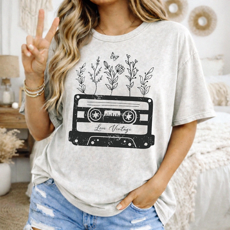 Wildflower Cassette Tape PNG