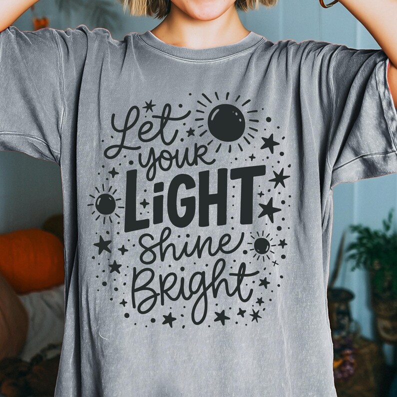 Let Your Light Shine PNG | Bright and Colorful | Girls Christian ...