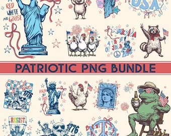 4th of July Bundle Png, Retro America Png, Preppy America Coquette PNG Bundle, Girly USA Png, Memorial Day Png, 1776 Png, Patriotic Png