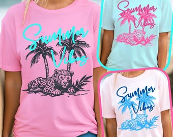 Summer vibes Png, leopard design Png, Retro summer shirt design, Funny beach shirt print, Summer sublimation design, Beach graphic
