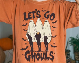 Lets Go Ghous Png, Fantôme Halloween Png, Sorcières fantasmagoriques rétro, Spooky Mama Png, Halloween PNG, Halloween rétro, Lets Go Girls Png
