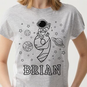 Astronauten 9. Geburtstag Planeten Png Png Pdf, Seven The Moon svg, 9. Geburtstags-Svg, Weltraum-Svg, rakete-Schiff-Svg, Astronaut-Svg, siebter Geburtstag