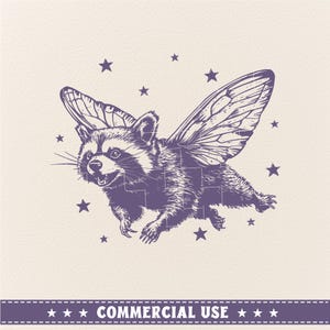 Niedlicher Waschbär Svpng Png, Waschbär mit Schmetterlingsflügeln, lustige sarkastische Tierdesigns, lustiges Hemd svg png, trendiges svg-Design, Waschbär svg