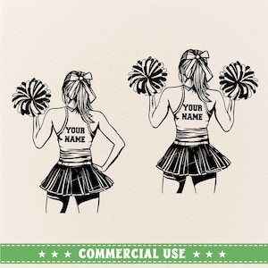 Cheerleader Svg, Personalized Name, Cheerleader Name Svg, Cheer Dance Svg, Cheerleader Shirt, Cheer Clipart, Cheer Svg, Cheer custom