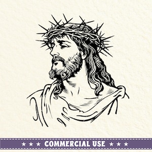 Jesus Christ SVG PNG, Jesus Christ Svg, Jesus Christ Png, Jesus Christ Vector, Christian Svg, Catholic Svg, ReligionSvg, Jesus Silhouette