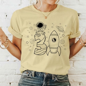 Space Drei SVG PNG PDF, Drei Space Geburtstag svg, dritten Geburtstag svg, 3