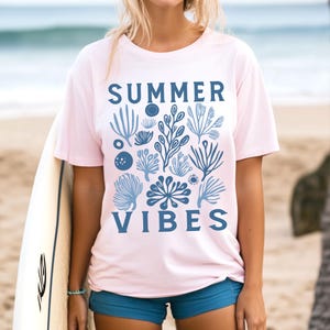 Vibrações de verão SVG PNG, Plantas subaquáticas SVG, Verão retrô PNG, Praia PNG, Olá verão PNG, Concha do mar PNG, Pincelada de verão PNG