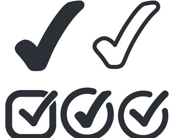 check mark icon set. Positive, yes, dont, mark, check icon SVG