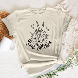 Bad Bitches Have Bad Days Too SVG PNG, Funny skeleton svg, Sarcastic Funny svg, Snarky Adult humor, Skeleton Svg, Back and front svg image 3