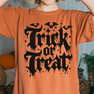 Retro Trick or Treat Svg, Vintage halloween svg, Halloween Svg, Halloween Shirt svg, Halloween Pprint, Cricut,  Halloween Clipart Svg Png