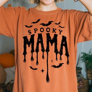 Spooky Mama bat Svg Png, retro halloween png, trending png, Gothic png, Bat halloween png, Mama png, Witch png, Spooky mini png, Mama Svg