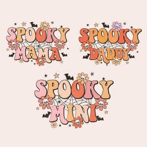 Pacote Spooky Family Png, Halloween Family Png, Spooky Mama Png, Spooky Dad Png, Spooky Mini Png, Spooky Png, Trendy Hallooween Png
