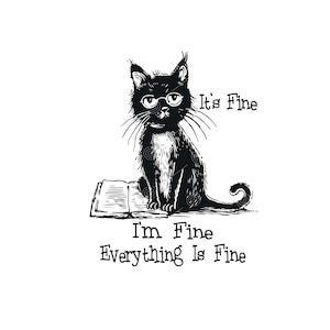 Está tudo bem, estou bem, tudo está bem Svg Png, está tudo bem, estou bem Svg, está tudo bem, estou bem Cat Svg, está bem, estou bem Svg, design Svg moderno