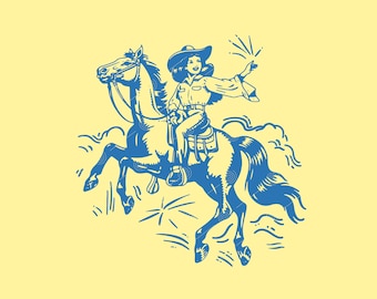 Country Girl SVG, Vintage Cowgirl Svg Png, Rodeo Cowgirl Svg, Cowgirl Vector, Retro Cowboy Sublimation, Retro Cowboy Clipart, Trendy western