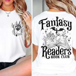 Fantasy Readers Book Club SVG PNG, Fantasy Lesezeichen, Drachen SVG, Fantasy Lesezeichen, Lesedatei