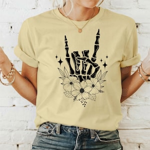 Mano de roca esqueleto SVG PNG PDF, Manos de esqueleto floral svg, Esqueleto svg, Halloween Svg, Mano de esqueleto, Lindo Halloween svg, Camisa de Halloween