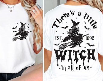 There's a little witch in all of us Svg Png, Halloween Svg, Witch Svg, Halloween Mom Shirt Svg, Witch Sayings SVg, Cut Files for Cricut, PNG