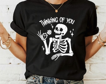 Thinking of you SVG PNG, Funny Adult Humor Svg, Skeleton Svg, Funny skull Svg, Floral skull Svg, Funny karma svg, Snarky svg