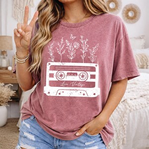 Wildflower Cassette Tape PNG, Retro Music Sublimation (Digital Download) image 7