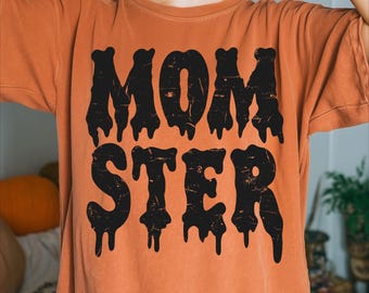 Mamá retro SVG PNG, Mamá de Halloween Svg, Mamá con camiseta de Halloween Svg, Mamá espeluznante Svg, Mamá con regalos de Halloween Svg, Sublimación PNG de Halloween retro