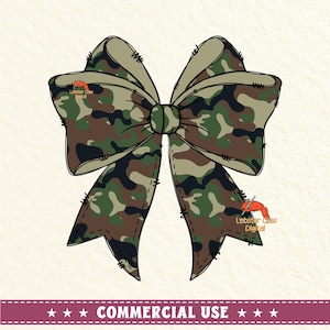 Camo Coquette Bow png, Camouflage Bow png, Coquette Bow Sublimation, Ribbon Bow png, Coquette png, Commercial Use