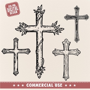 Cross SVG, Christian Cross SVG, Catholic Svg, Cross silhouette, Cross Cricut, Cross cut file, Crosses svg Christian Cross Clip Art Cross svg