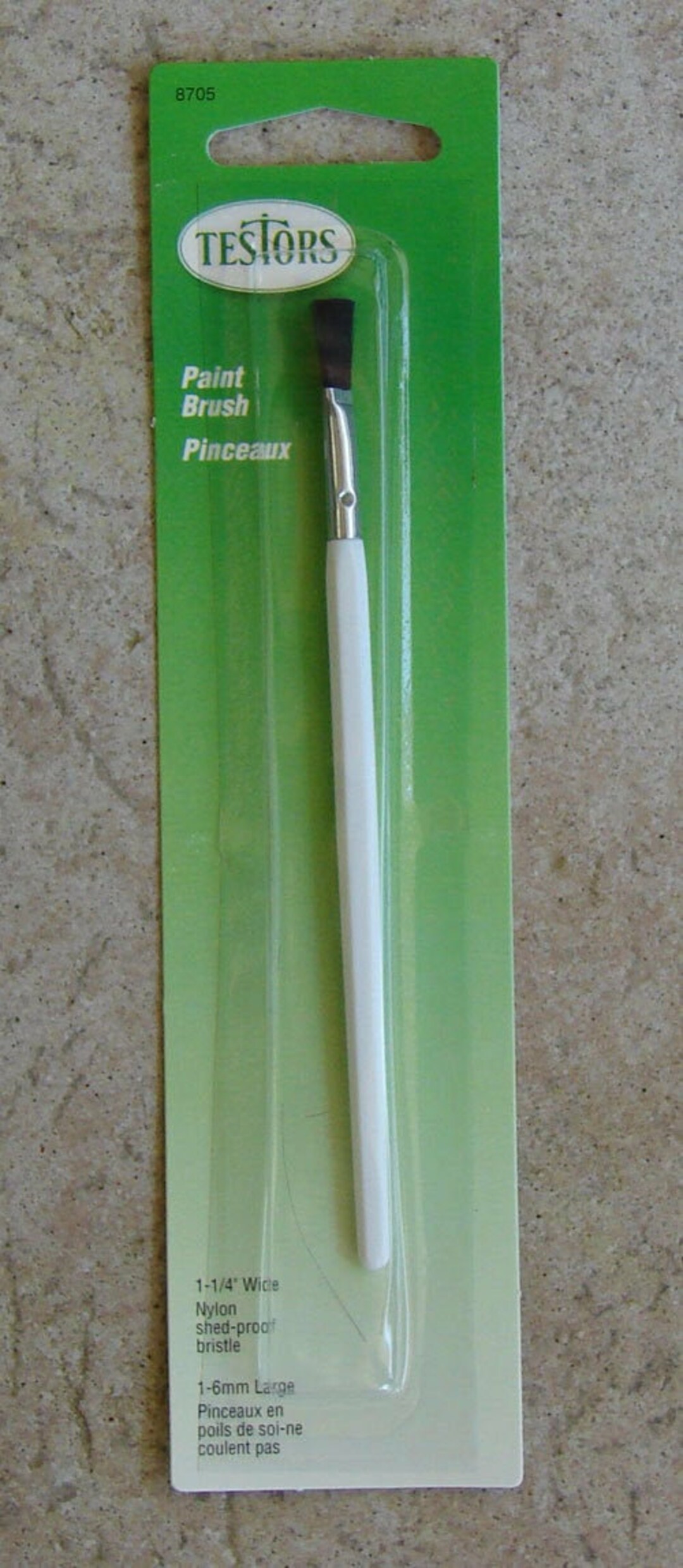 Testors Paint Brush 1/4 Inch Wide Nylon Shedproof Bristle Etsy