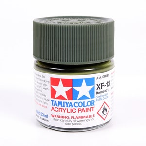 Tamiya Acrylic XF-13 J.A Green (Japanese Army) 23ml Bottle of Paint # 81313