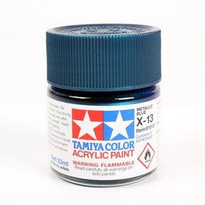 Tamiya Acrylic X-13 Metallic Blue 23ml Bottle of Paint # 81013
