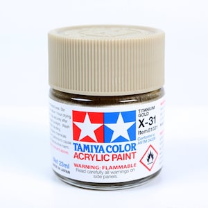 Tamiya Acrylic X-31 Titanium Gold 23ml Bottle of Paint # 81031
