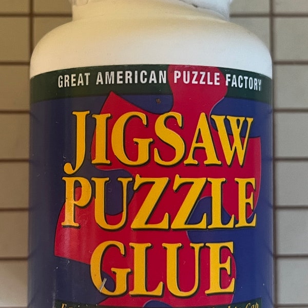 Jigsaw Puzzle Glue Brush Attached to Cap by Great American Puzzle Company Made in the USA # 8998