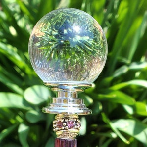 Chakra Garden Stake / Fairy Wand / Garden Stake 13&quot;