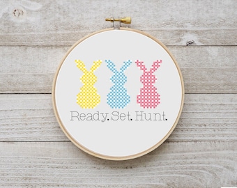 Osterhase Kreuzstich Stickmuster, Ostern Kreuzstichmuster, Kreuzstich Stickmuster, Ostern Kreuzstichmuster,