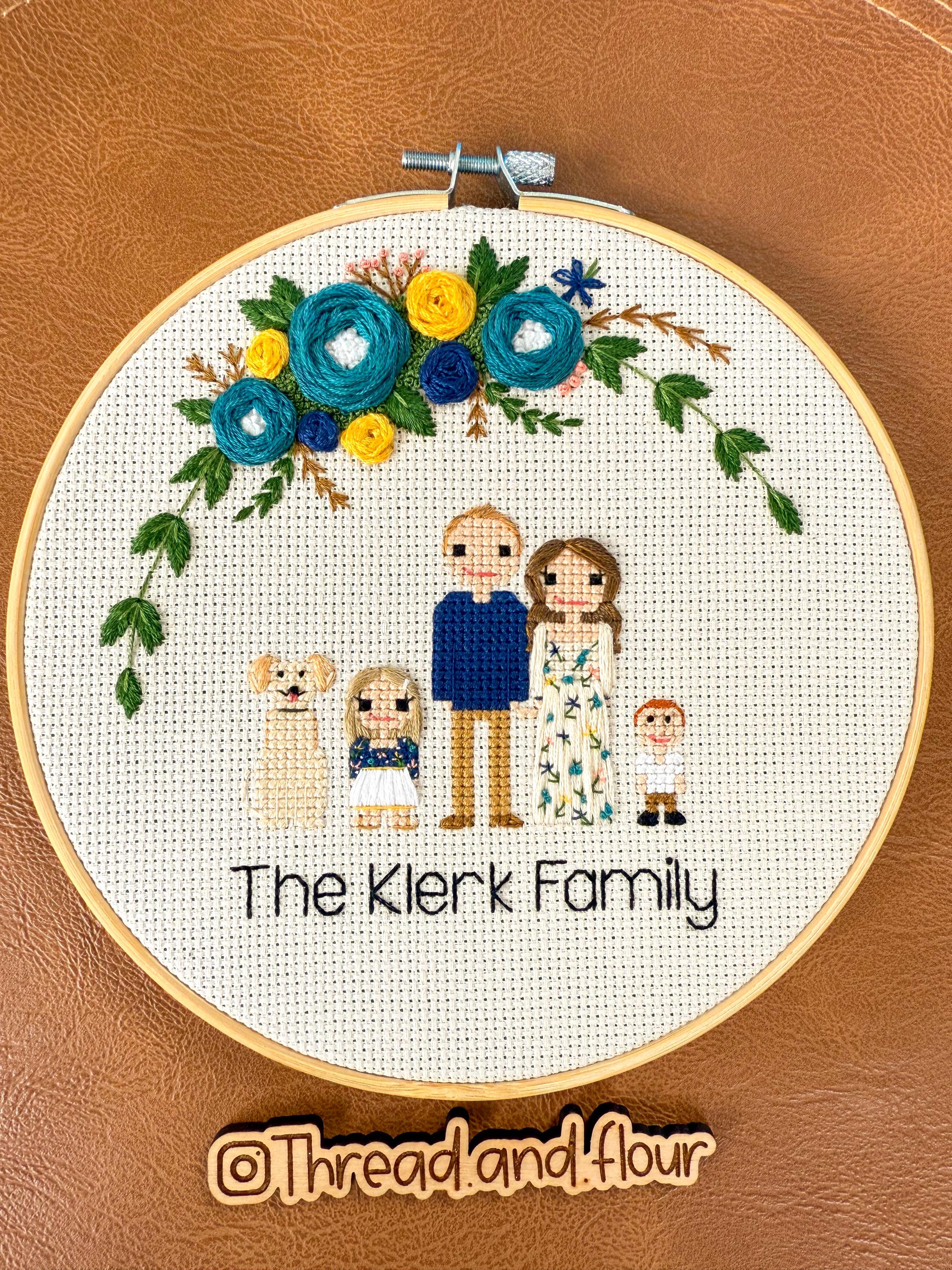 Personalisiertes individuelles Kreuzstich Portrait für Sie, Verlobungsgeschenk, Jubiläumsgeschenk, einzigartiges Geschenk für Weihnachten, personalisierte Geburtstagsgeschenkidee