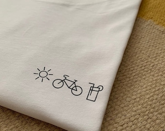 Shirt Sonne, Fahrrad, Limo 100% Biobaumwolle & Fair Wear zertifiziert