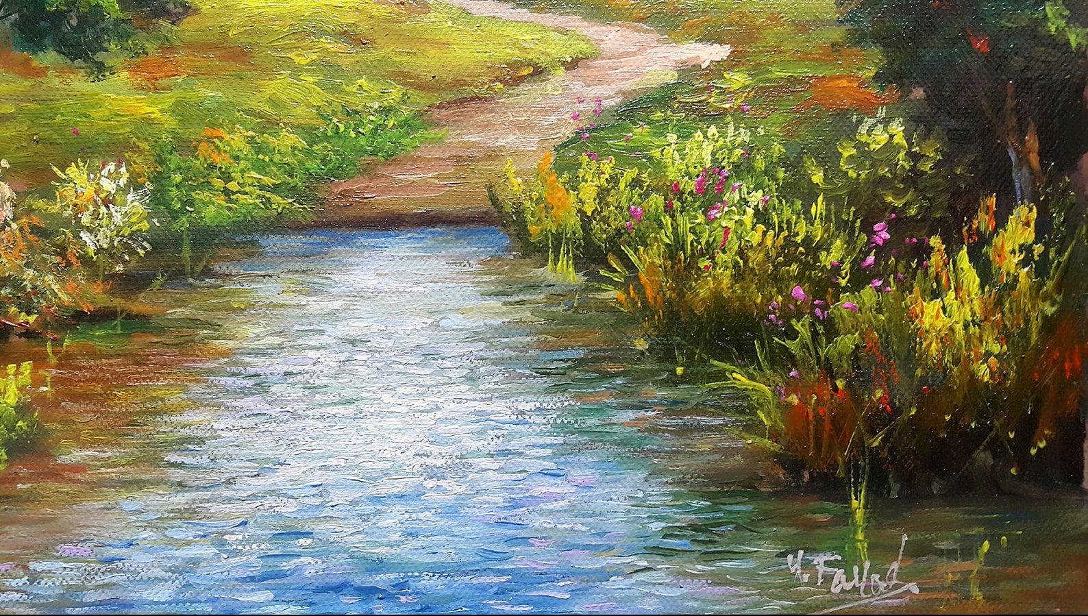 Oil Painting Landscape by Yasser Fayad Etsy