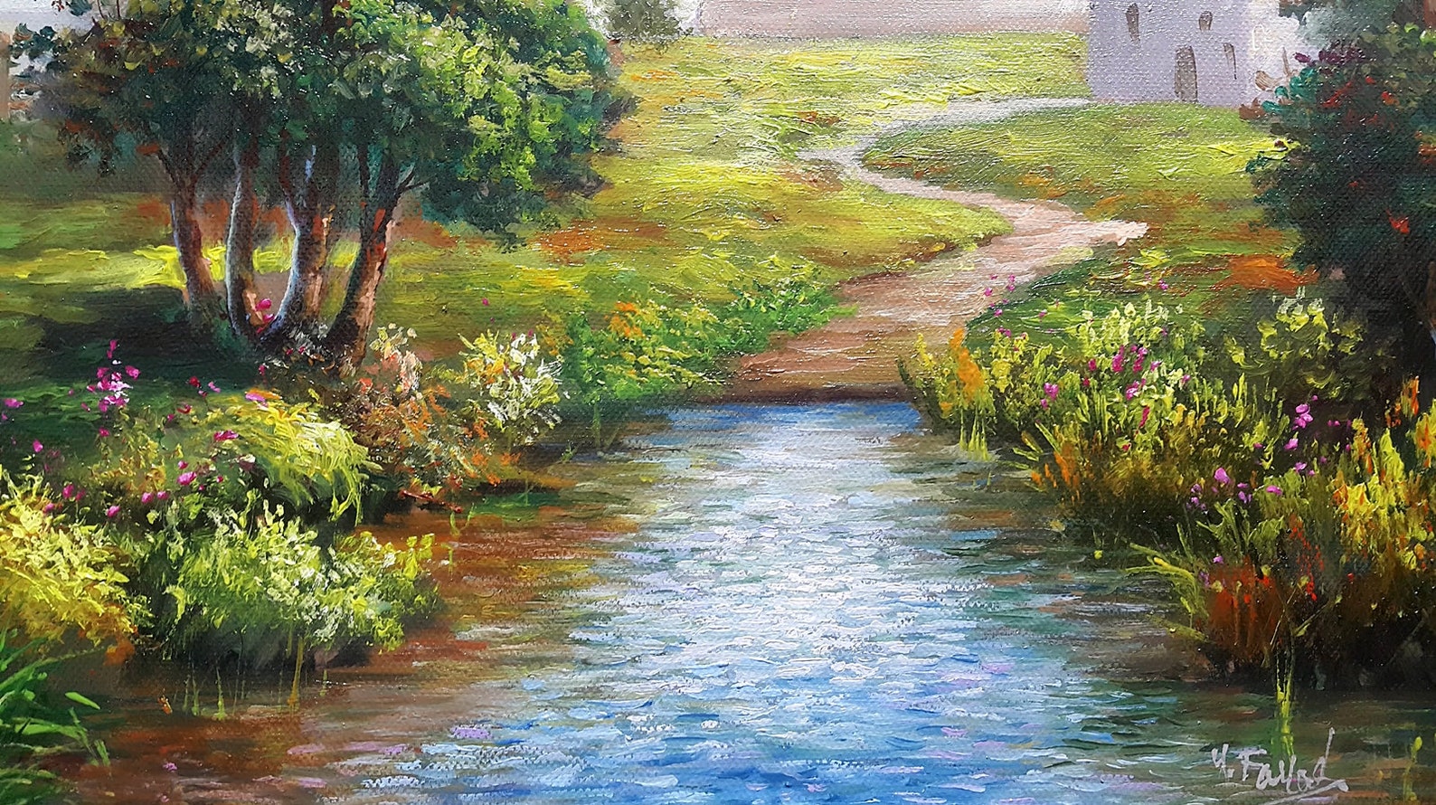 Oil Painting Landscape by Yasser Fayad Etsy