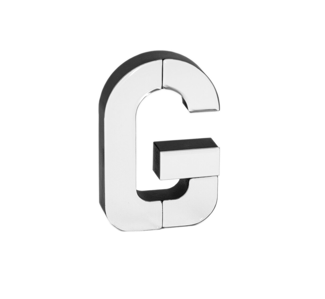 Letter G glassG letter wallglass wall blockshome decor Etsy