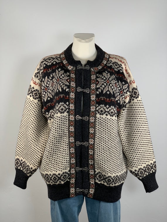 Vintage Norweger Strickjacke Original